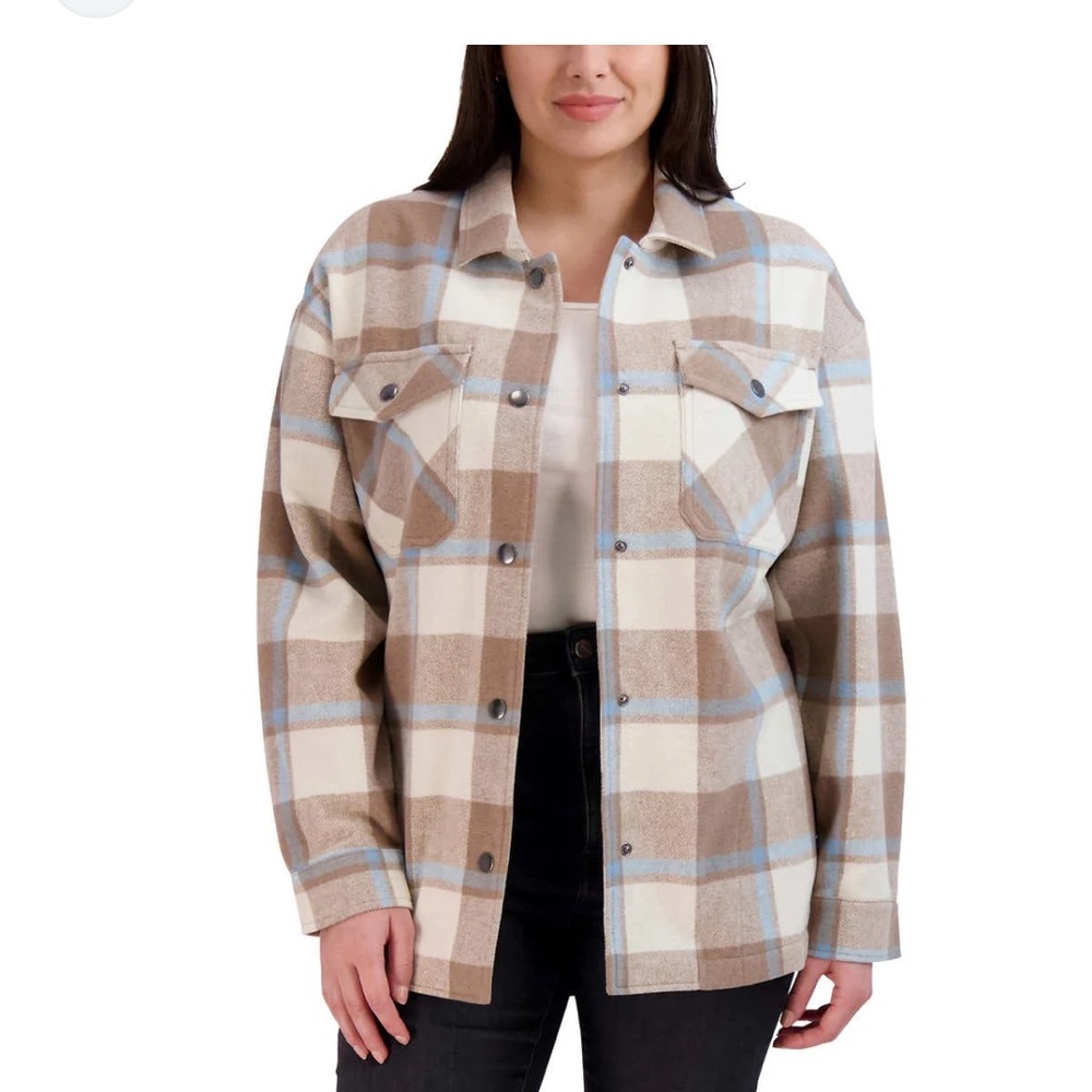 HHFX heavyweight flannel shirt jacket M/L